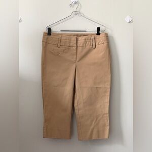 Zac & Rachel Tan Pants with Coral Trim